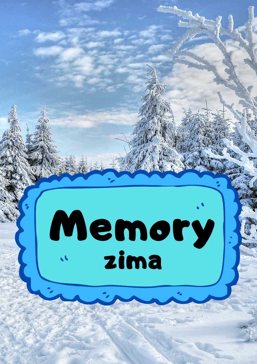 Memory - zima gra PDF dla dzieci - edu - skarbnica.pl