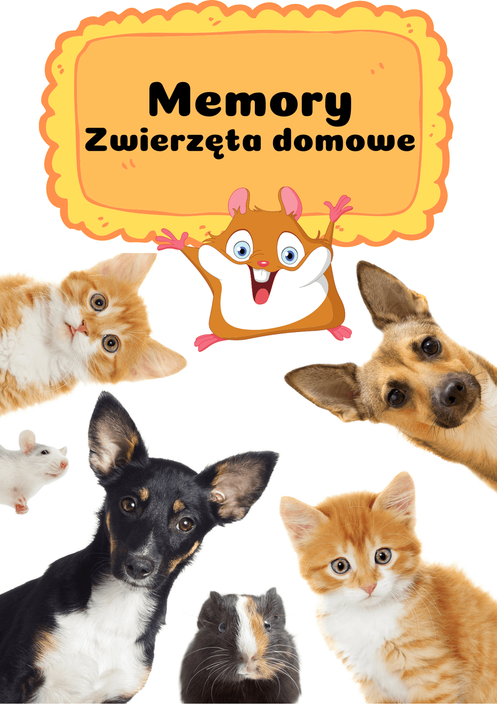 Memory - Zwierzęta domowe gra PDF - edu - skarbnica.pl