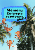 Memory - Zwierzęta egzotyczne (cienie) - edu - skarbnica.pl