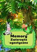 Memory - Zwierzęta egzotyczne dla dzieci - edu - skarbnica.pl
