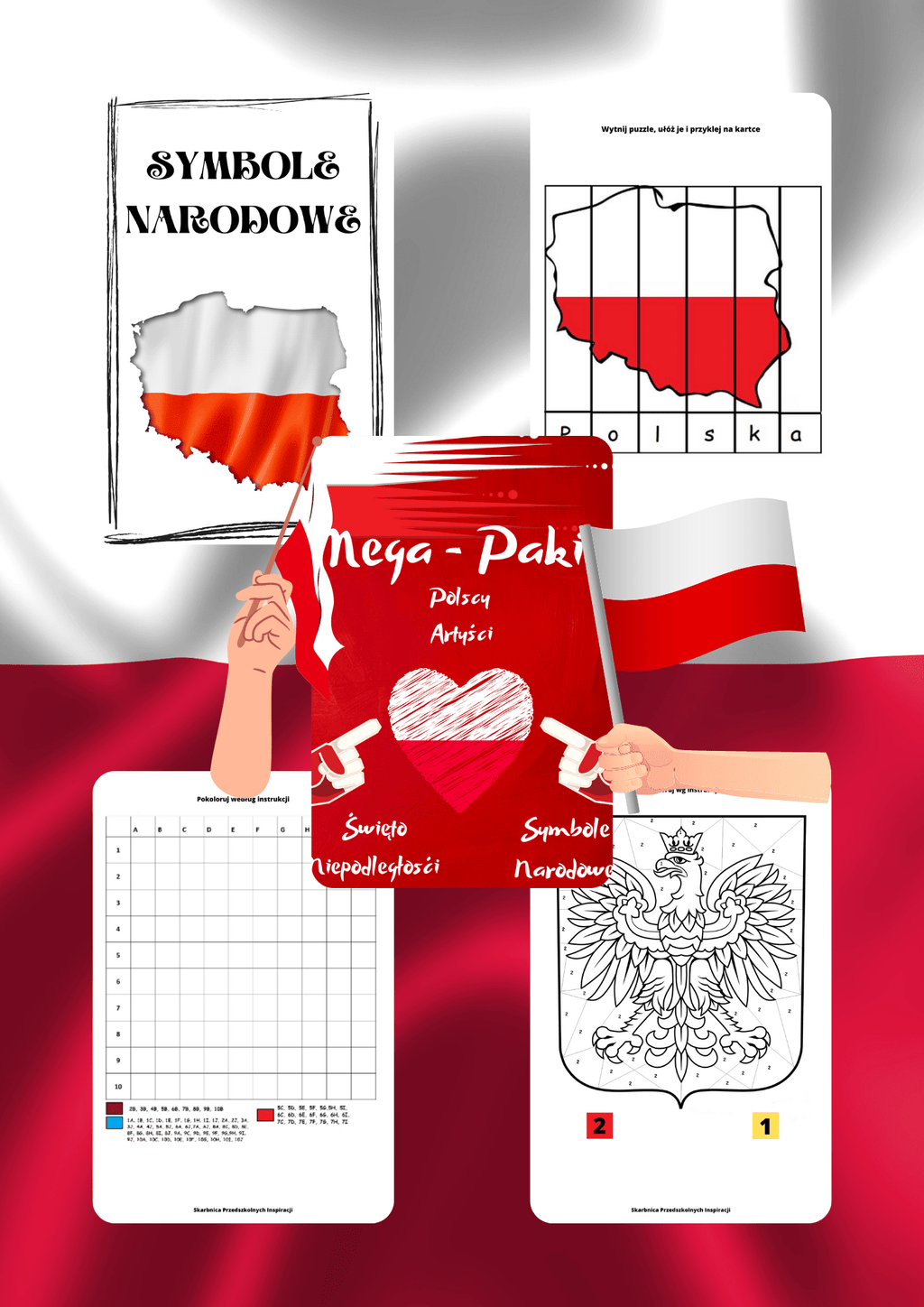 Narodowe święta zestaw PDF dla dzieci - edu - skarbnica.pl