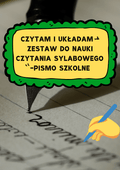 Nauka czytania metodą sylabową - pismo szkolne - edu - skarbnica.pl