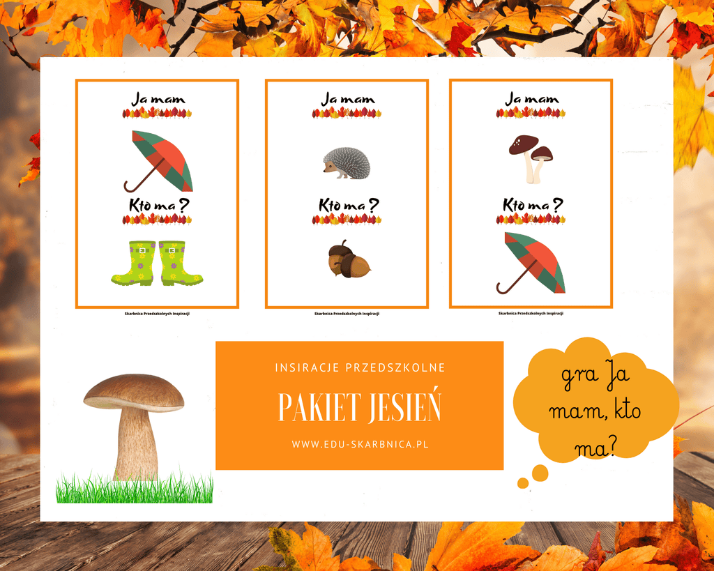Pakiet jesienny zestaw dla dzieci - edu - skarbnica.pl