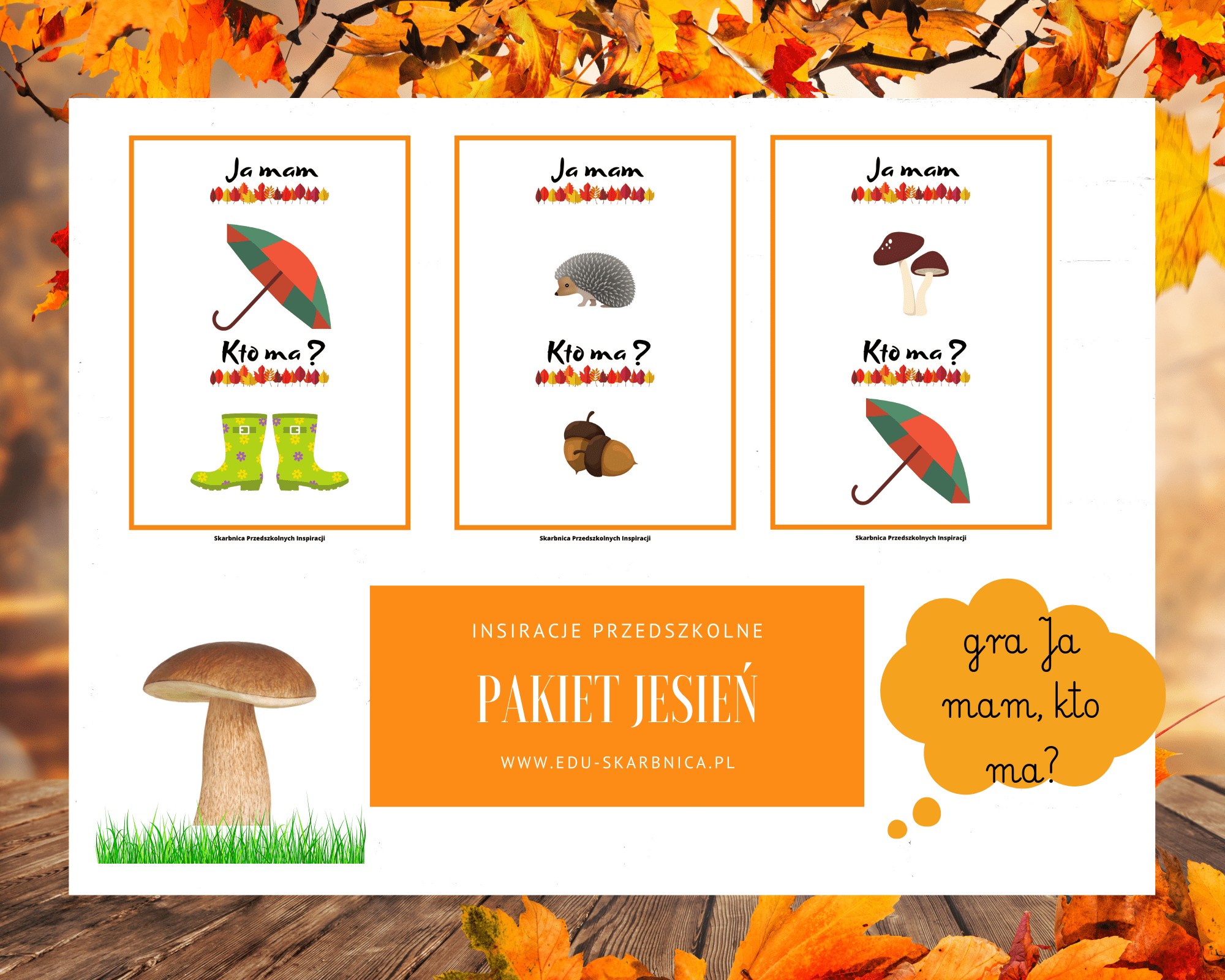 Pakiet jesienny zestaw dla dzieci - edu - skarbnica.pl