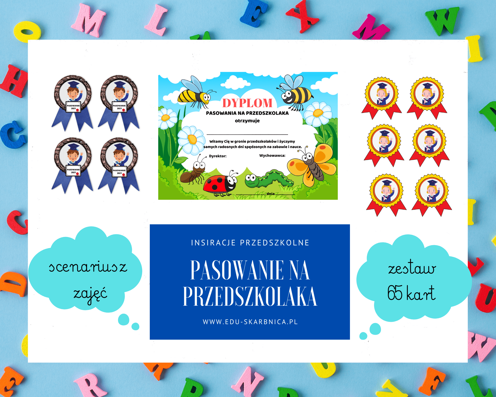 Pasowanie na przedszkolaka - zestaw + scenariusz - edu - skarbnica.pl
