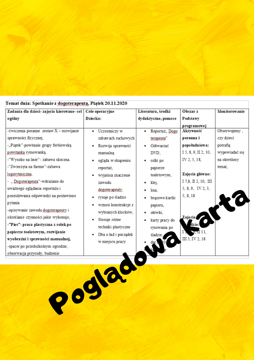 Plan miesięczny na Listopad PDF - edu - skarbnica.pl