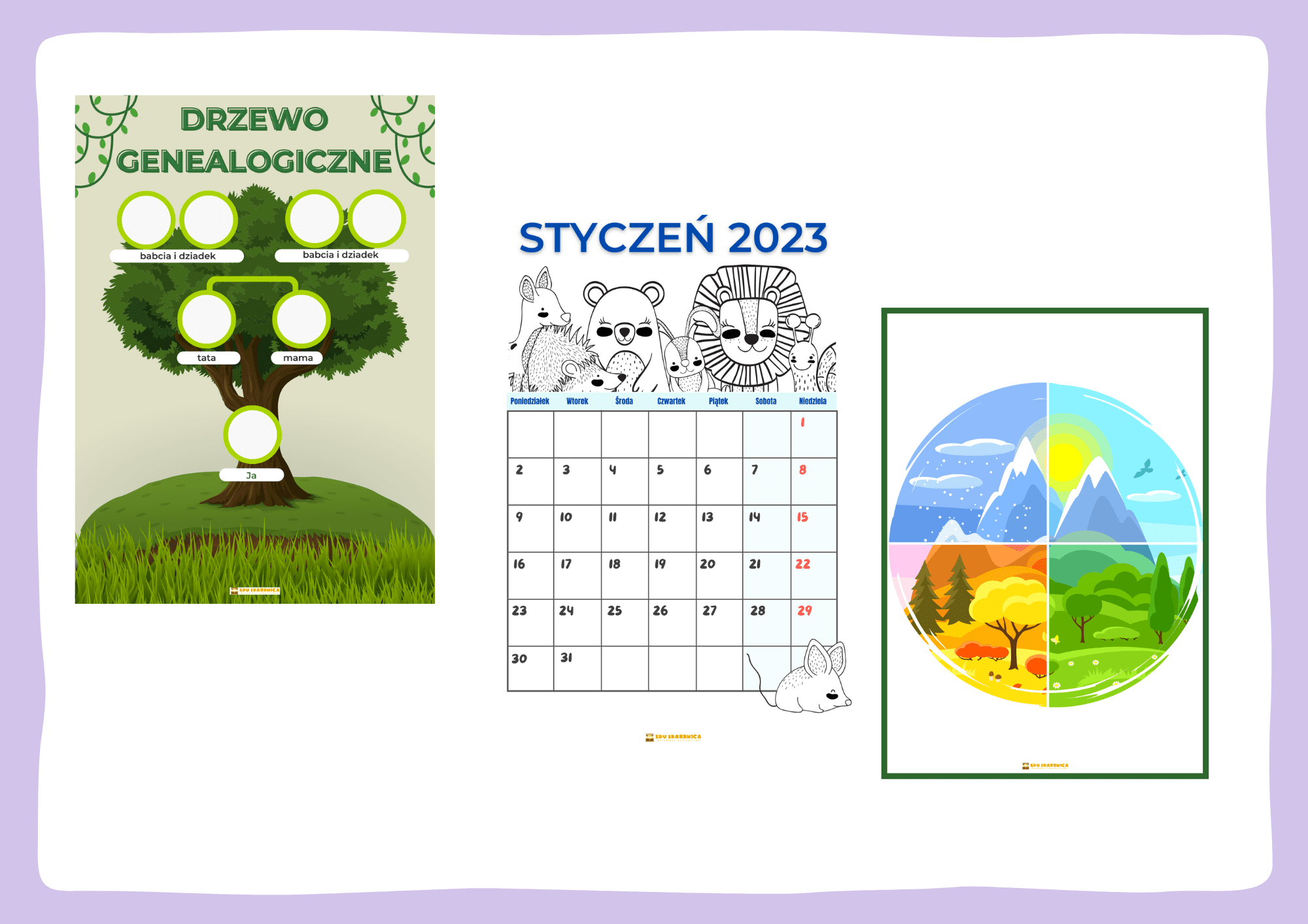 Plan miesięczny na styczeń PDF - edu - skarbnica.pl