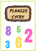 Plansze - Cyfry PDF dla dzieci - edu - skarbnica.pl