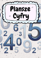 Plansze - Cyfry wiosenne PDF dla dzieci - edu - skarbnica.pl