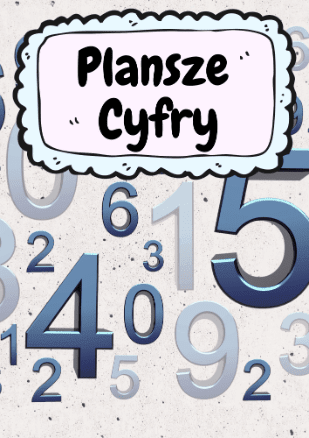 Plansze - Cyfry wiosenne PDF dla dzieci - edu - skarbnica.pl