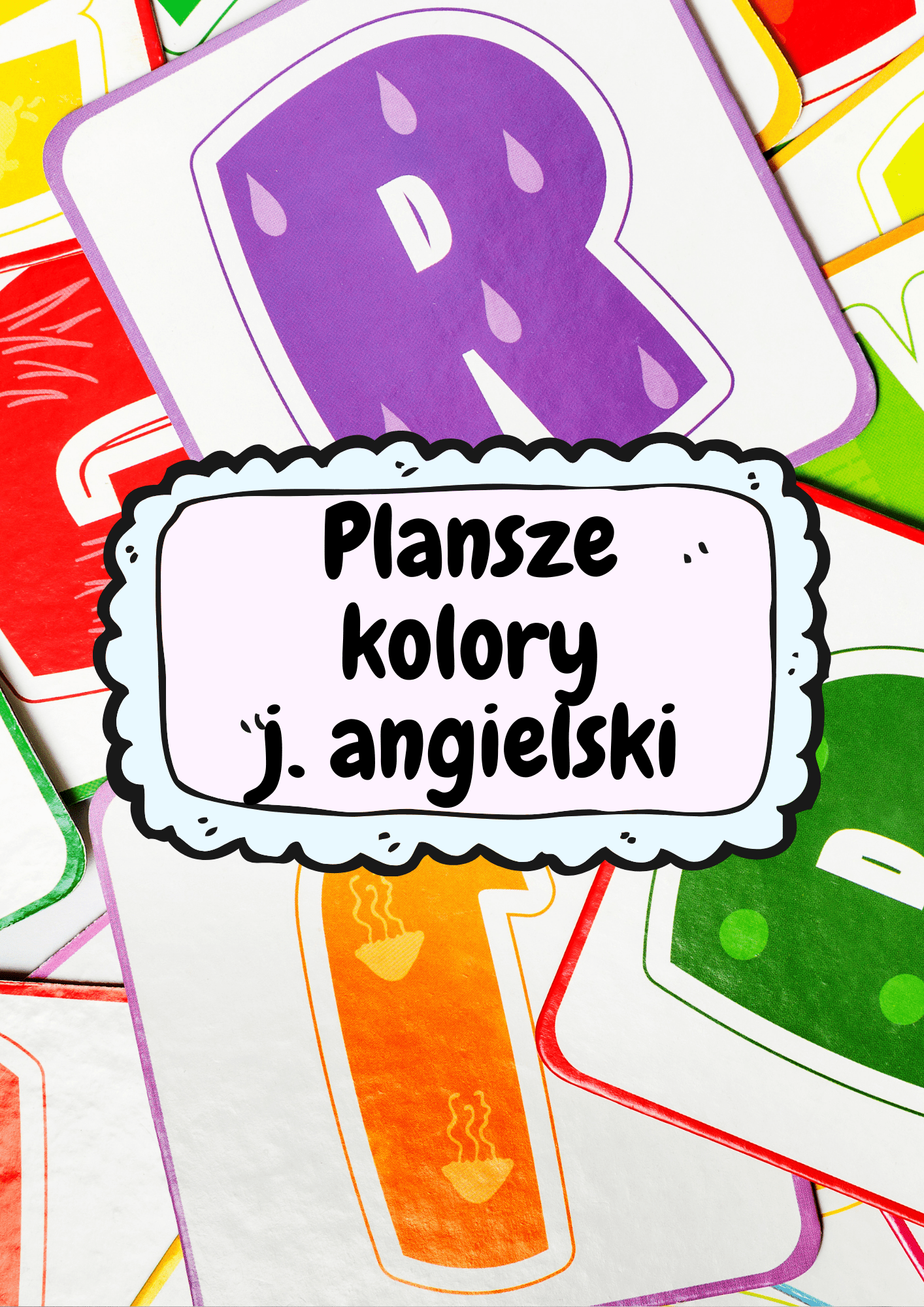Plansze kolory - j. angielski PDF - edu - skarbnica.pl