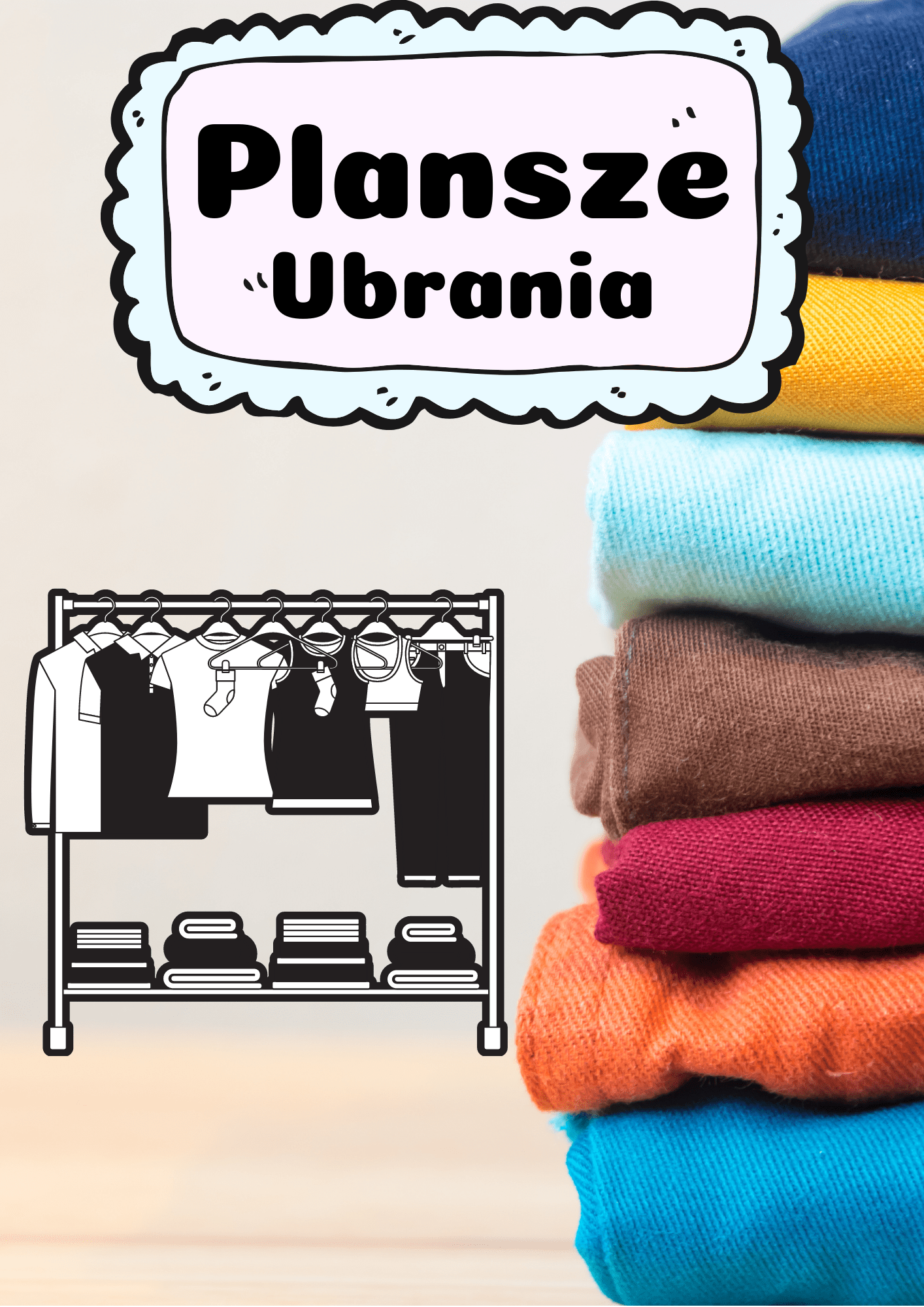 Plansze - Ubrania dla dzieci PDF - edu - skarbnica.pl