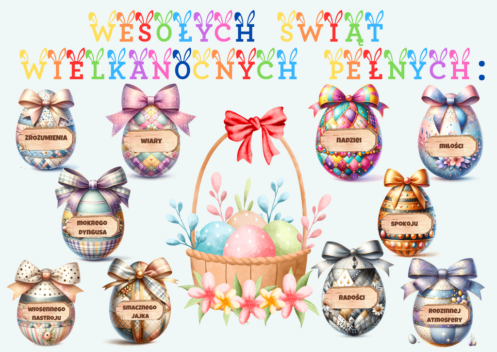 Dekoracja/gazetka XL - Wielkanoc