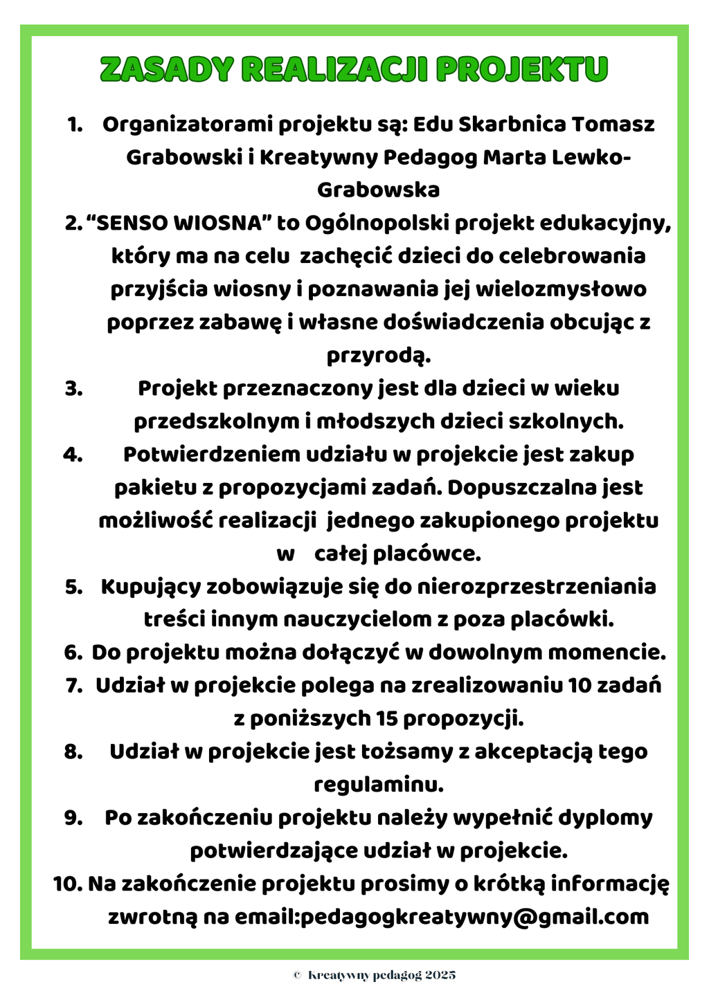 Projekt edukacyjny SENSO WIOSNA - edu - skarbnica.pl
