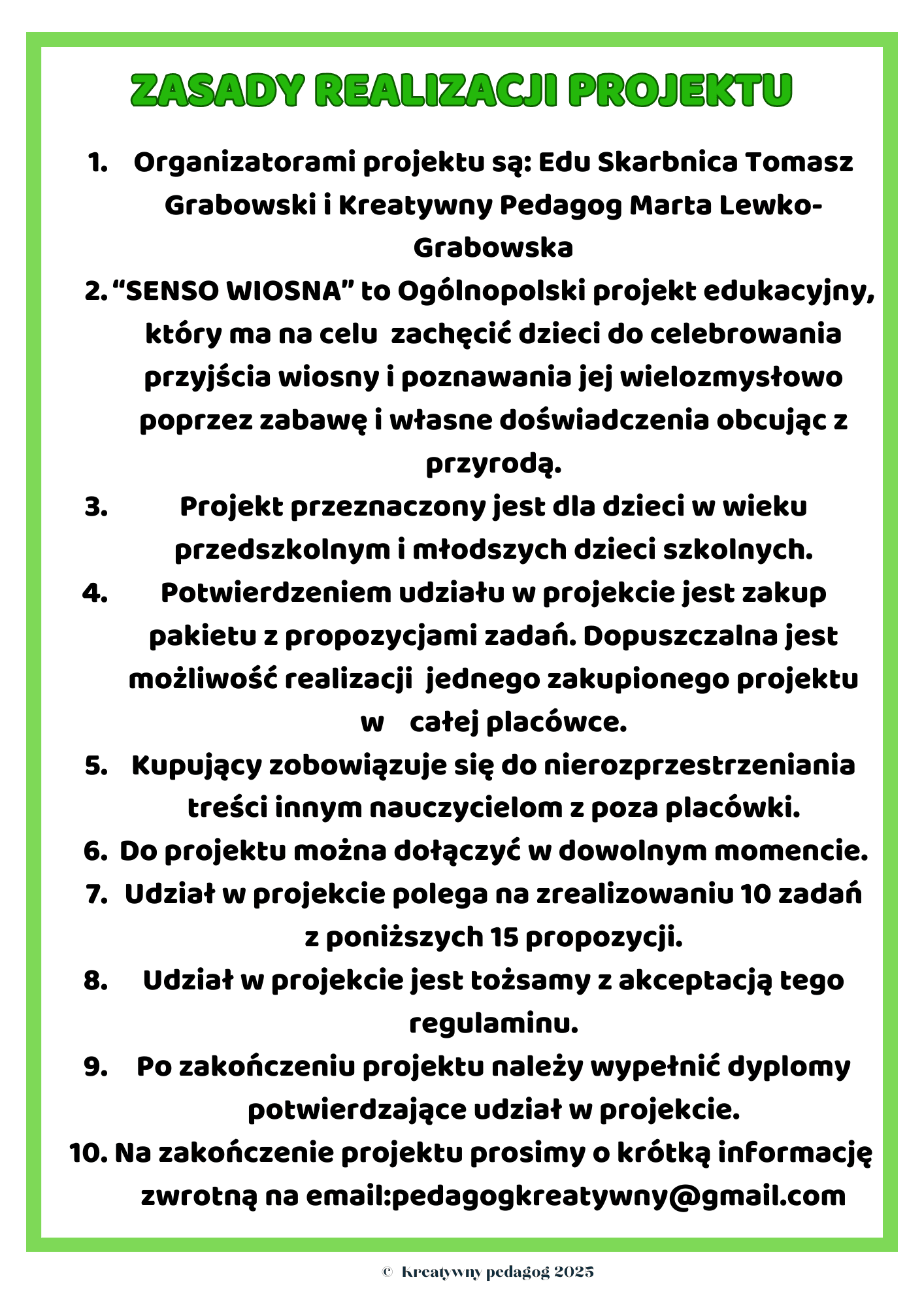 Projekt edukacyjny SENSO WIOSNA - edu - skarbnica.pl
