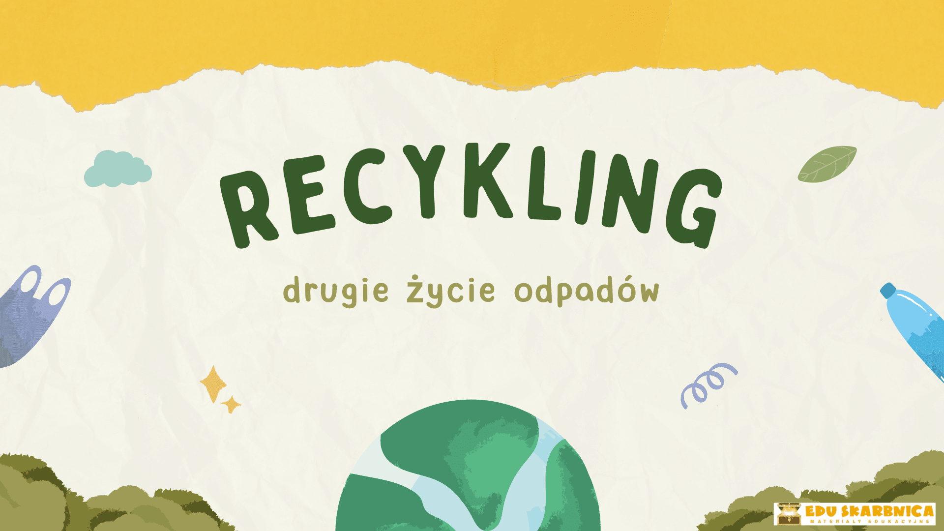 Recykling ( dzień ziemi ) - prezentacja - edu - skarbnica.pl