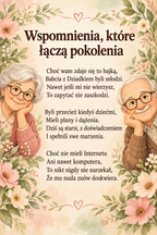 "Wspomnienia, które łączą pokolenia" scenariusz dla dzieci PDF na dzień babci i dziadka
