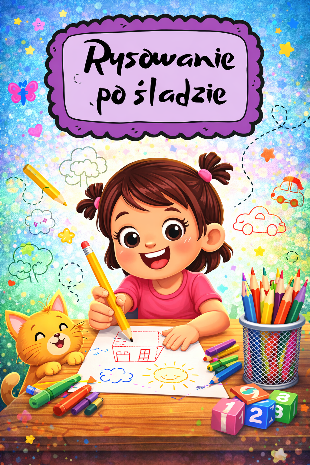 Rysowanie po śladzie zestaw dla dzieci - edu - skarbnica.pl