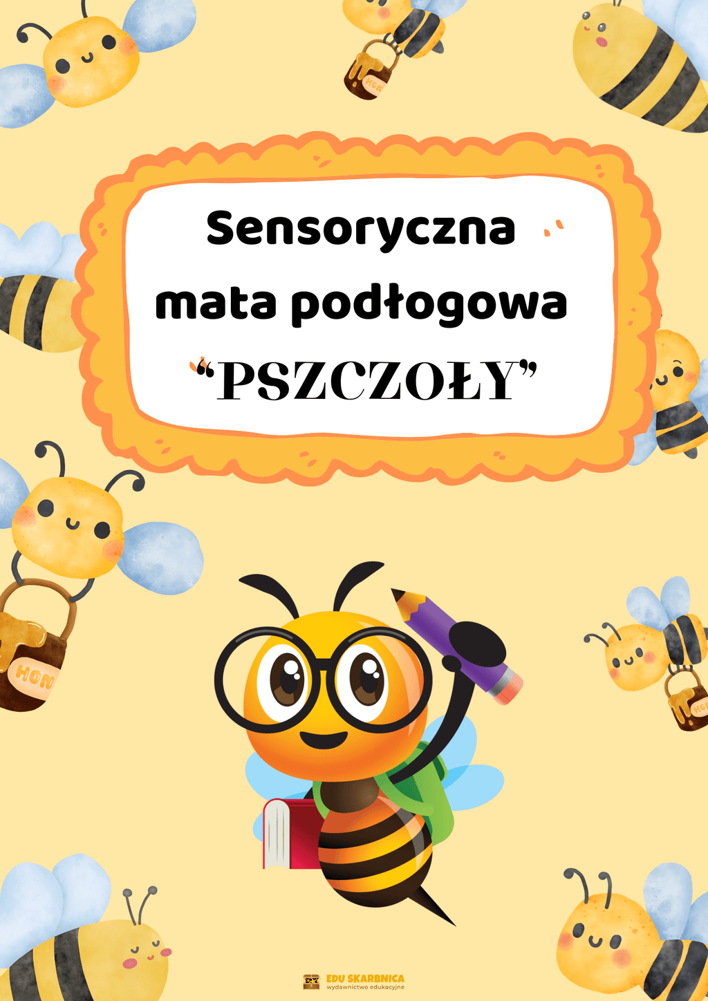Sensoryczna mata podłogowa "PSZCZOŁY" - edu - skarbnica.pl