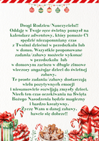 Sensoryczny kalendarz adwentowy - edu - skarbnica.pl