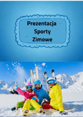 Sporty zimowe - Prezentacja dla dzieci - edu - skarbnica.pl