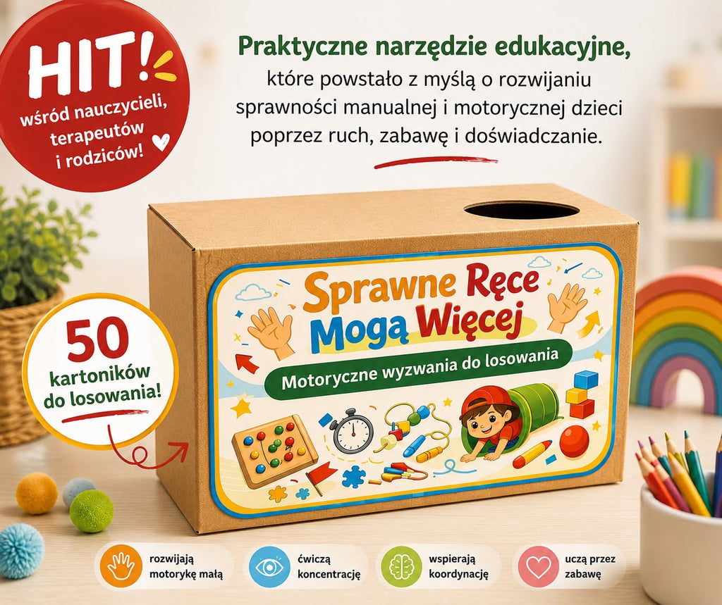 Sprawne ręce mogą więcej – motoryczne wyzwania do losowania