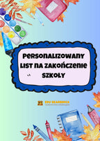 Personalizowany list na zakończenie szkoły - edu - skarbnica.pl