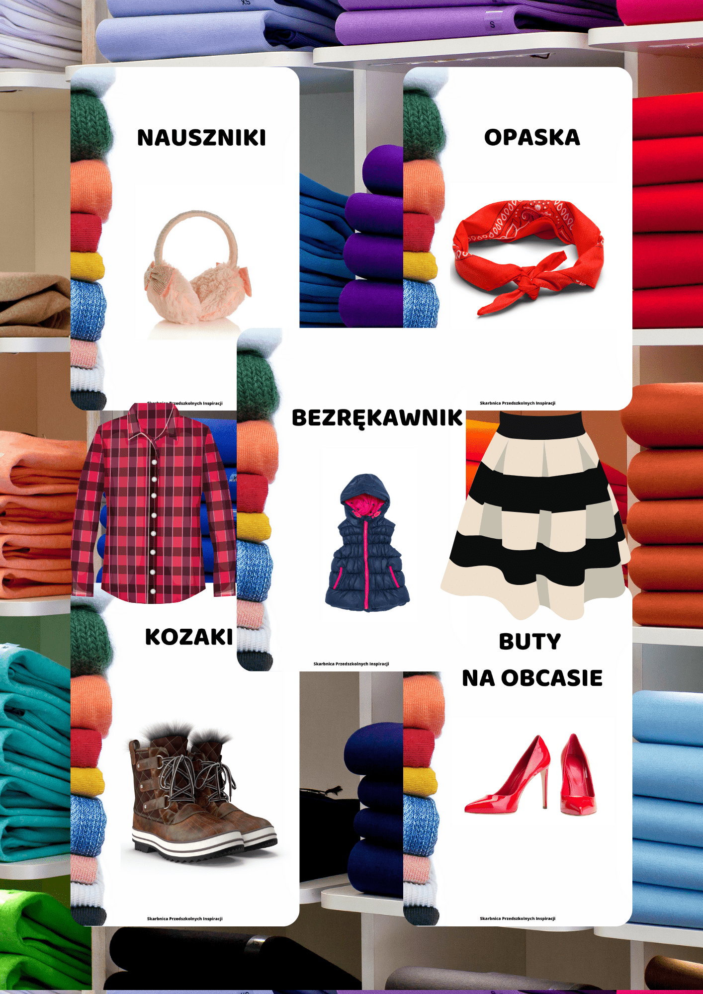 Ubrania zestaw do nauki dzieci - edu - skarbnica.pl