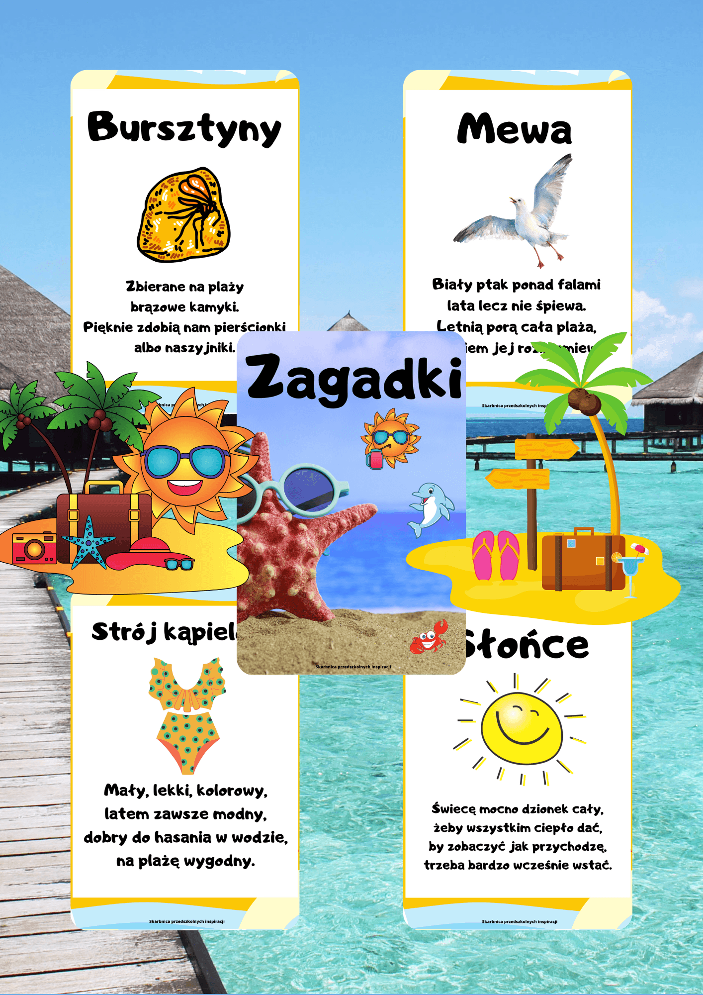 Wakacje - 5 Scenariuszy, Zestaw PDF, Prezentacja, 4 Gry - edu - skarbnica.pl