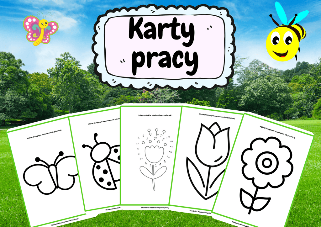 Wiosenne karty - bezpłatne PDF - edu - skarbnica.pl