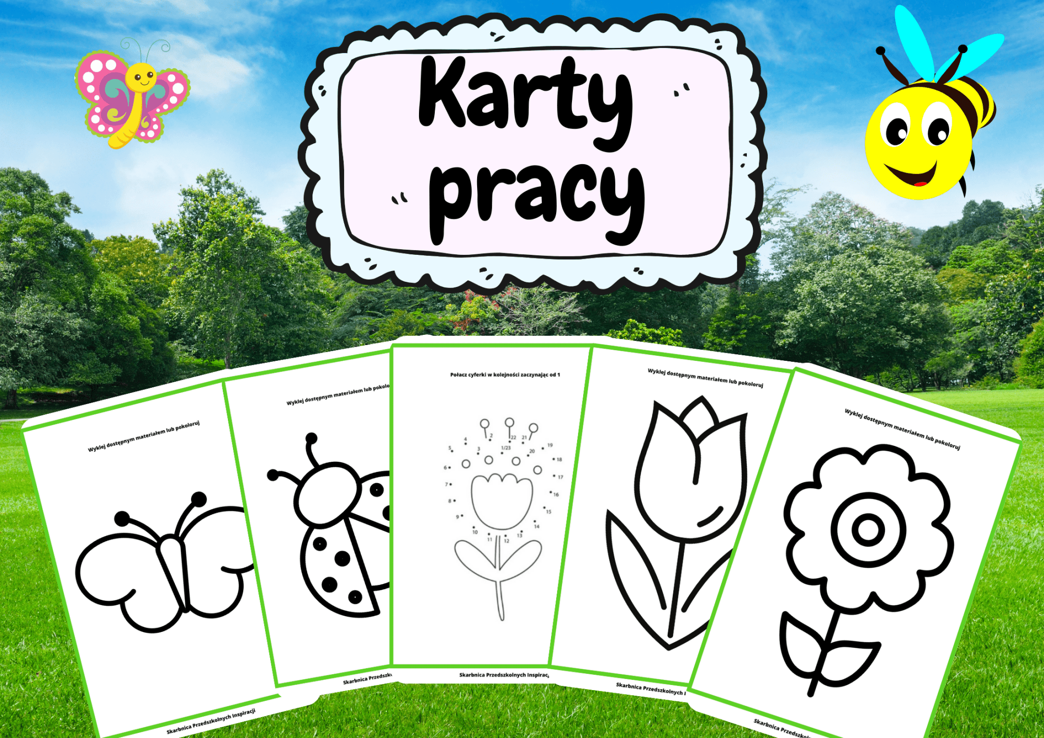 Wiosenne karty - bezpłatne PDF - edu - skarbnica.pl