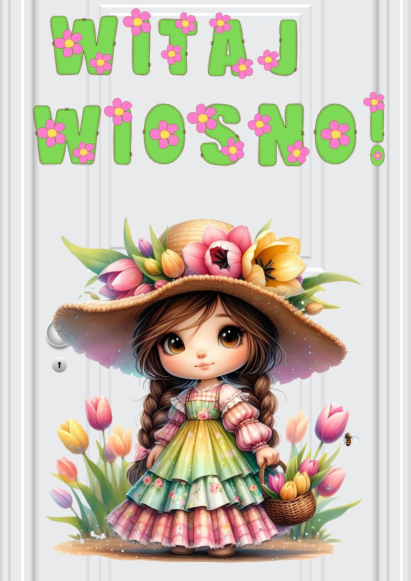Witaj wiosno - dekoracja XXL - zestaw PDF - edu - skarbnica.pl