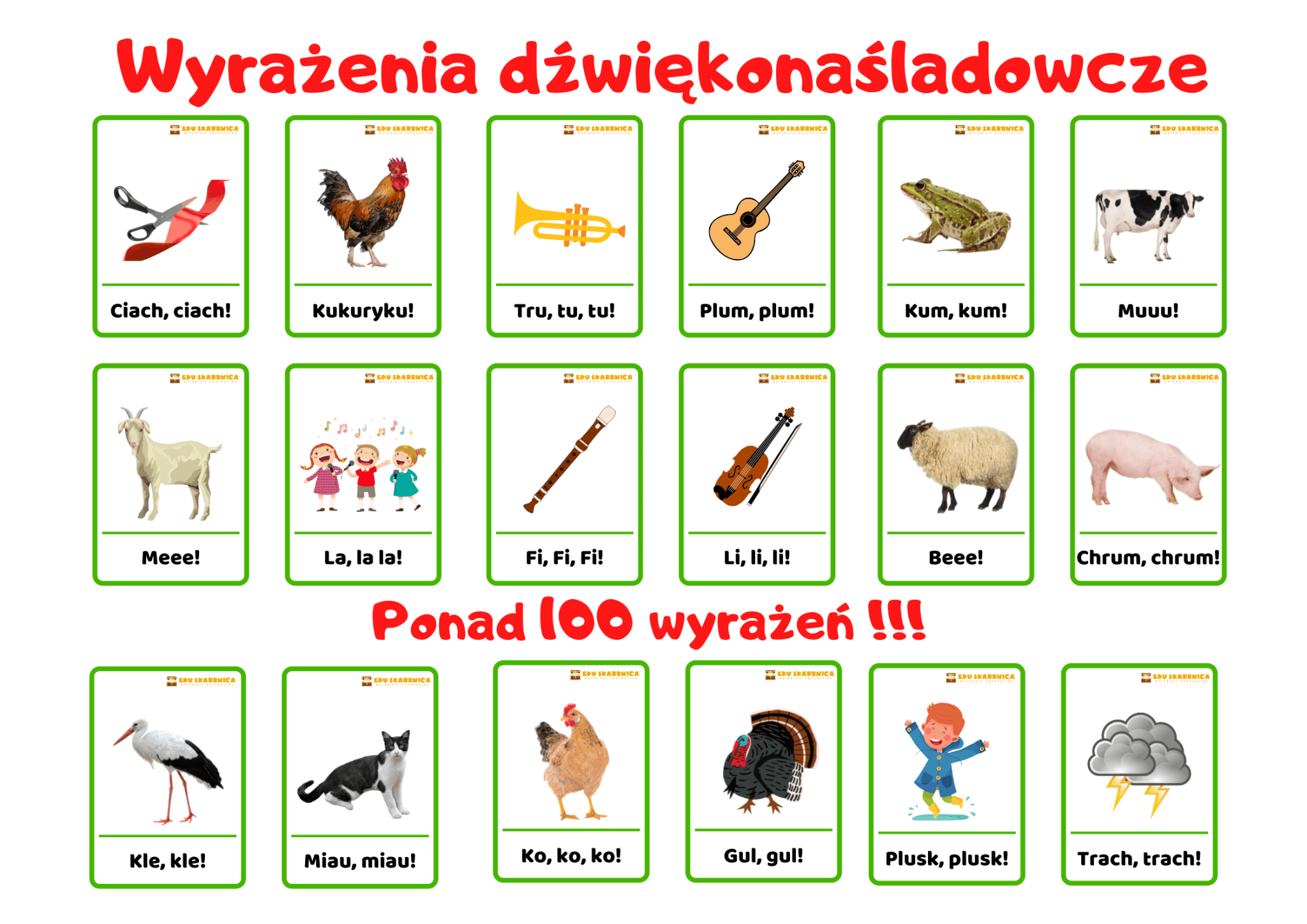 Wyrażenia dźwiękonaśladowcze PDF - edu - skarbnica.pl