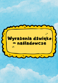 Wyrażenia dźwiękonaśladowcze PDF - edu - skarbnica.pl