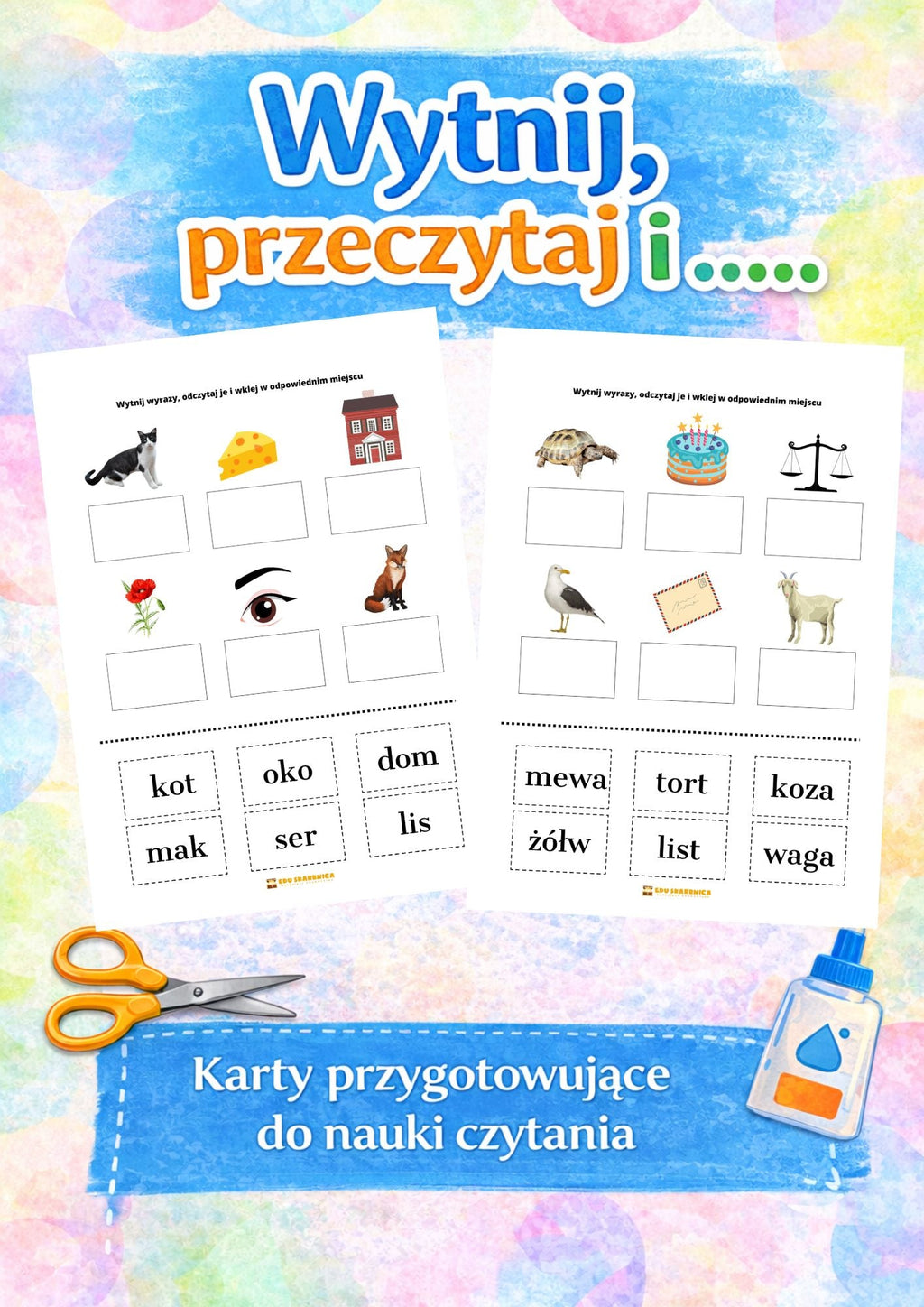 Wytnij, przeczytaj i przyklej - zestaw PDF - edu - skarbnica.pl