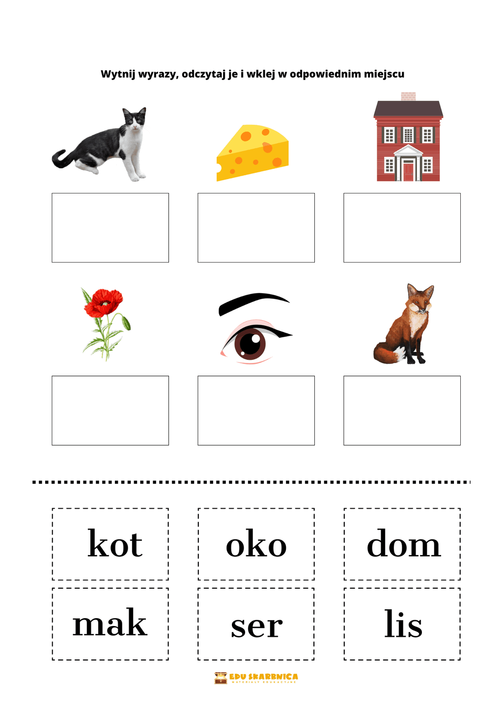Wytnij, przeczytaj i przyklej - zestaw PDF - edu - skarbnica.pl