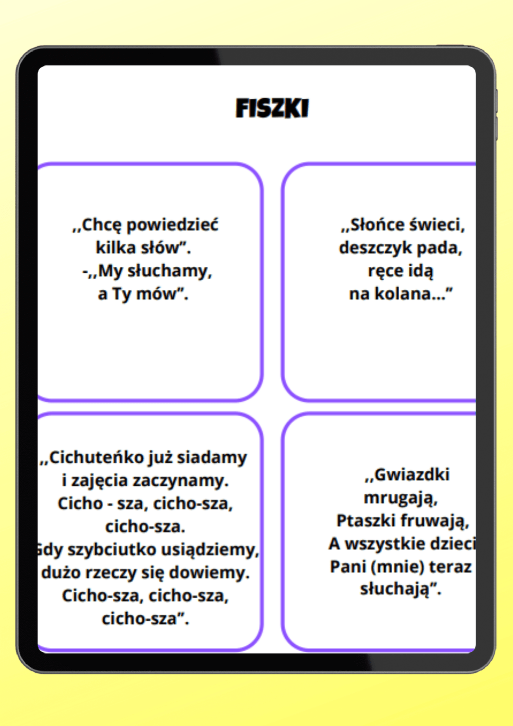 Zabawy wyciszające PDF dla dzieci - edu - skarbnica.pl