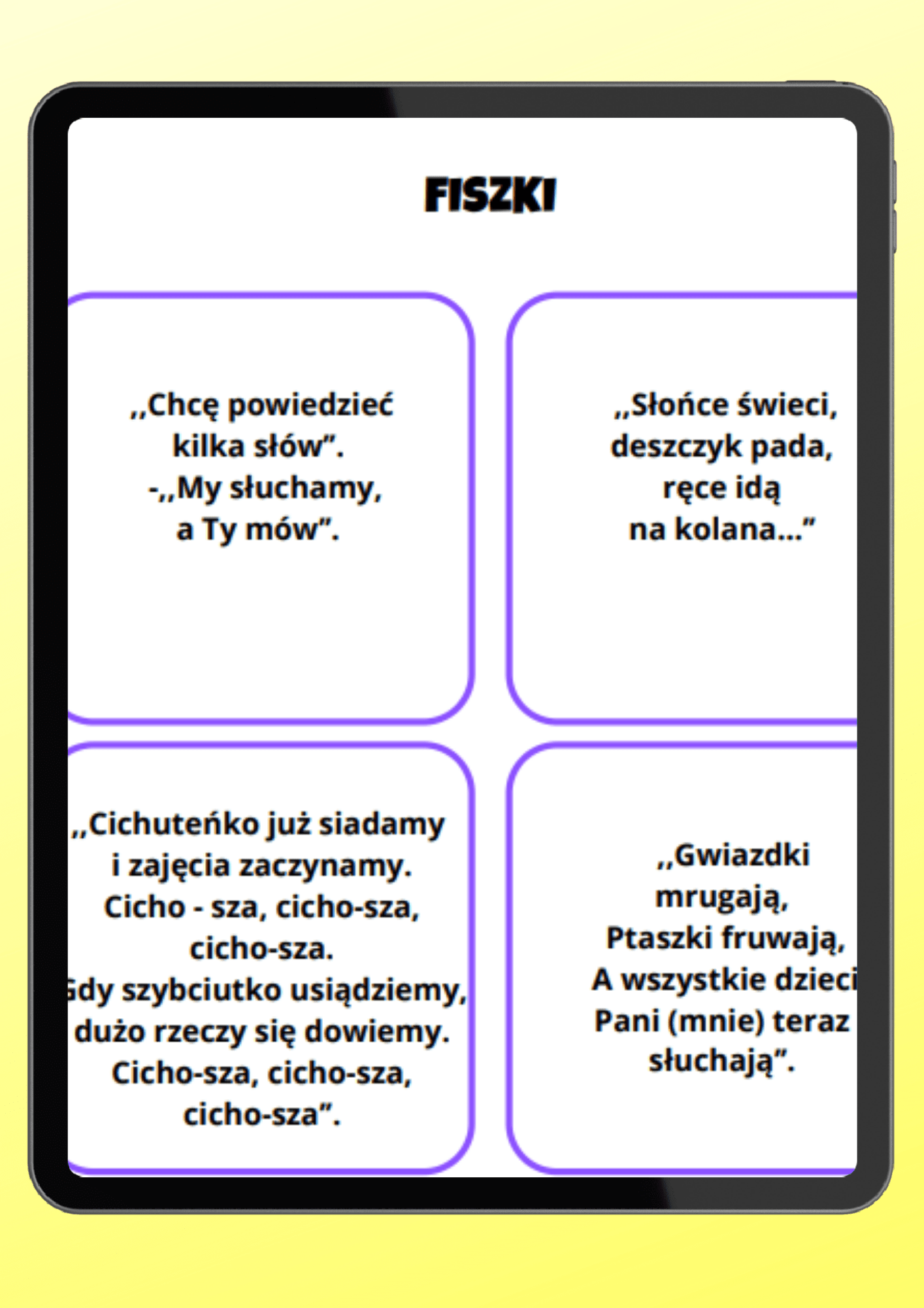 Zabawy wyciszające PDF dla dzieci - edu - skarbnica.pl