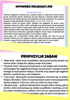 Zabawy wyciszające PDF dla dzieci - edu - skarbnica.pl