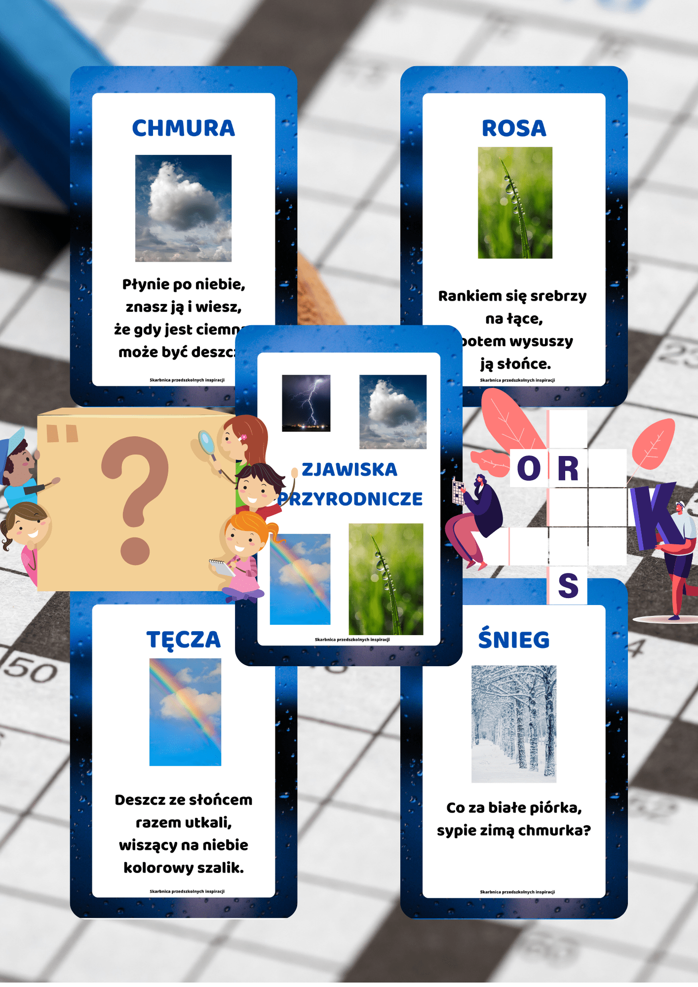 Zagadki zestaw edukacyjny dla dzieci - edu - skarbnica.pl