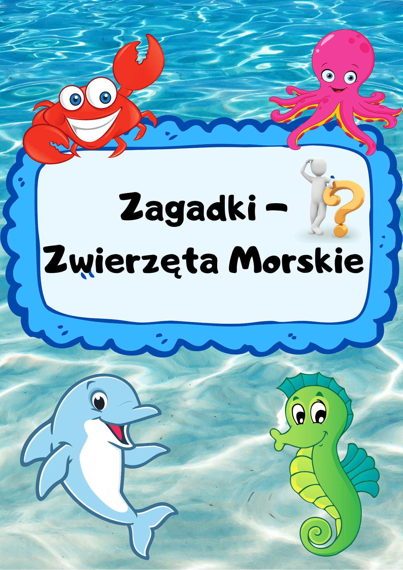 Zagadki - zwierzęta morskie PDF - edu - skarbnica.pl