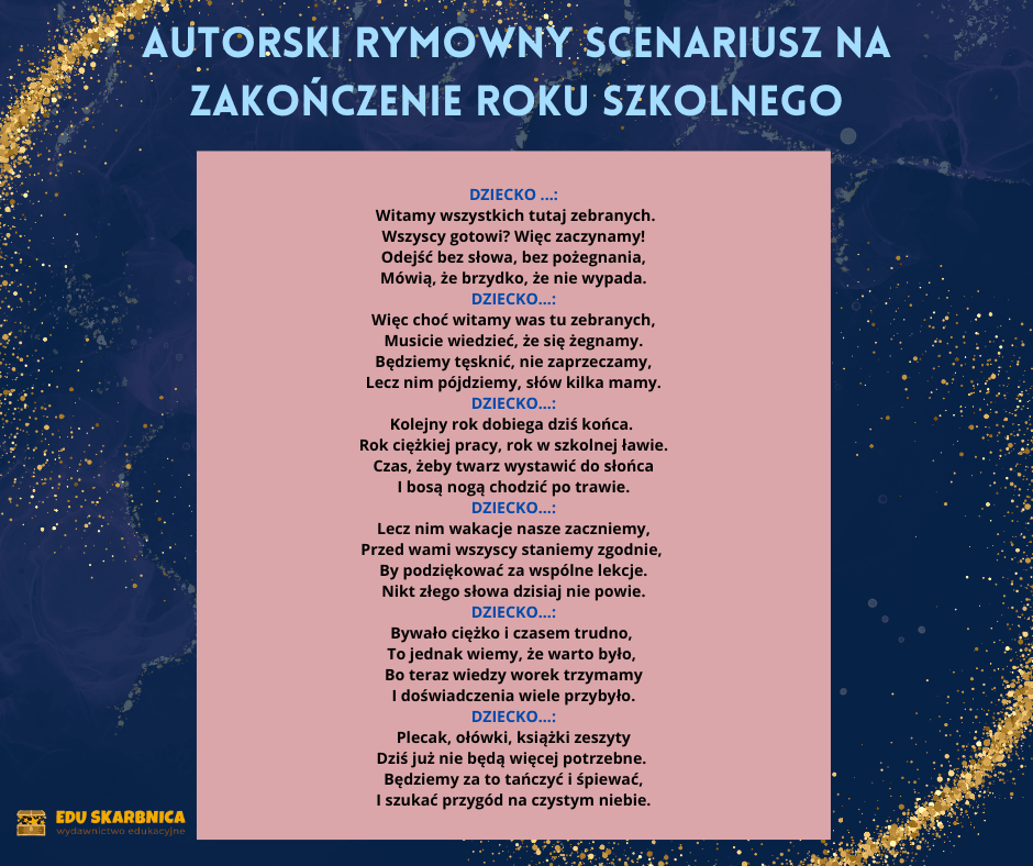 Zakończenie roku szkolnego - zestaw PDF - edu - skarbnica.pl