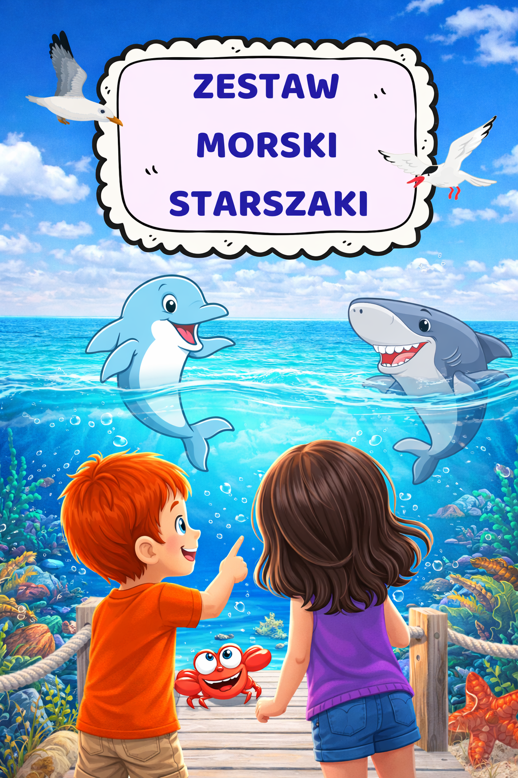 Zestaw Morski starszaki dla dzieci - edu - skarbnica.pl