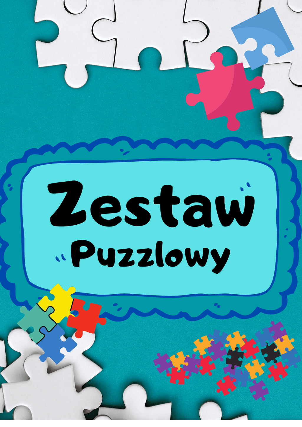 Zestaw puzzlowy PDF dla dzieci - edu - skarbnica.pl