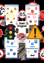 Znaki drogowe zestaw PDF dla dzieci - edu - skarbnica.pl