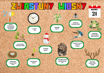 Zwiastuny wiosny PDF dla dzieci - edu - skarbnica.pl