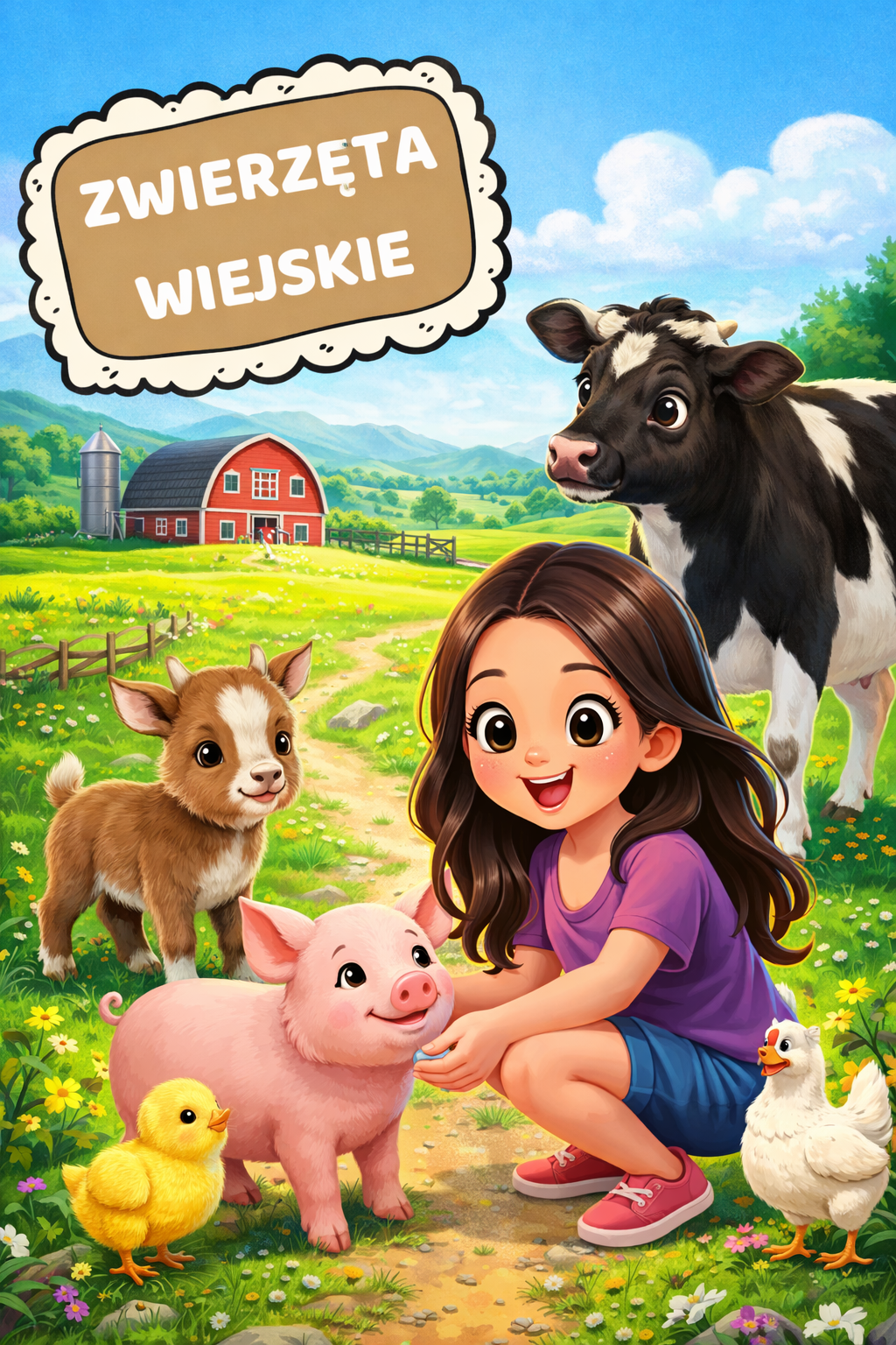 Zwierzęta Wiejskie zestaw dla dzieci - edu - skarbnica.pl